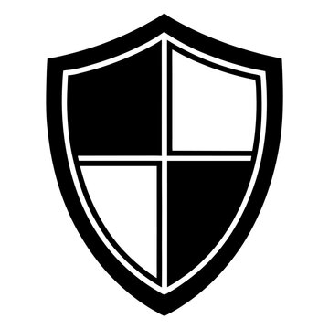 shield Vector Shilhouette icon set