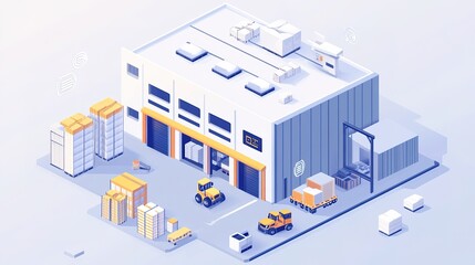 Poster - A smart warehouse integrating IoT for automated production.