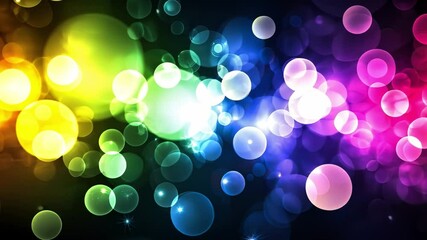 Poster - Colorful Bokeh Lights Dreamy Abstract Background Blending Vibrant Shades of Green, Blue, and Purple for Creative Projects and Celebrations