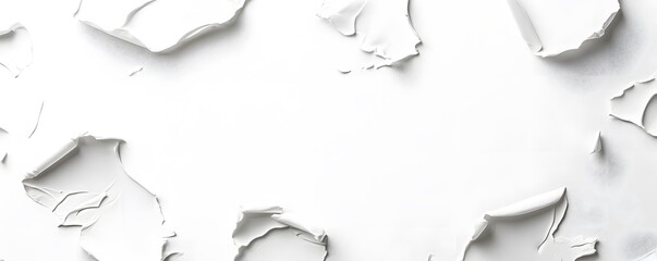 Poster - White peeling paint creating a textured background with copy space