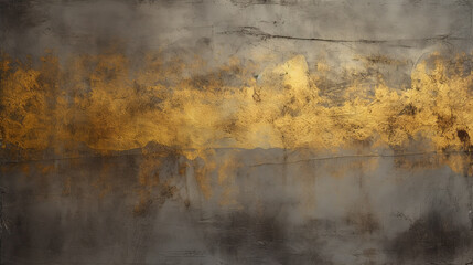 Wall Mural - Abstract background with realistic golden metal shape. Fuid golden wave. Intertwined gold shapes.