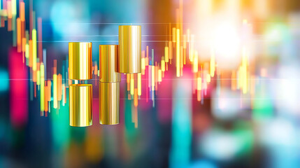 Poster - Market analysis trends financial growth insights digital environment graphical representation business perspective
