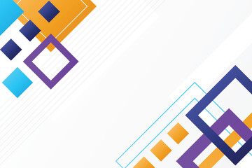 Wall Mural - abstract geometric squares background design