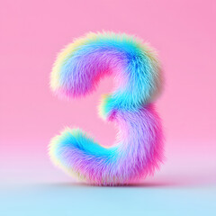 Poster - 3d rendering digital font big sale event countdown concept element