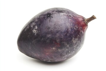 Poster - A close-up shot of a purple fruit on a white surface
