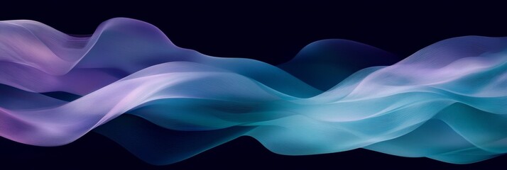 Aufkleber - abstract, seamless swirls of translucent gradient colors a dynamic visual, navy blue backdrop
