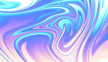Poster - Blue and purple marble acrylic overlay pattern with a transparent background.