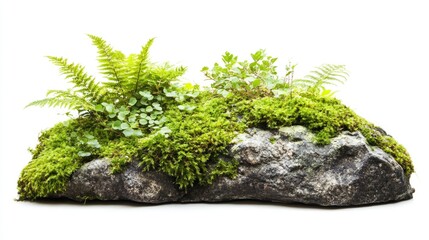 Poster - A rock with vegetation sprouting from its surface