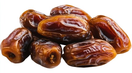Poster - A pile of fresh dates stacked on top of each other, ideal for use in still life photography or as a prop for food styling