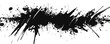 © Svitlana - Black paint splatter on a white background with dynamic abstract brush strokes.