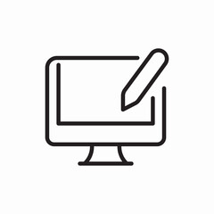 Poster - Content writing editing document icon vector sign