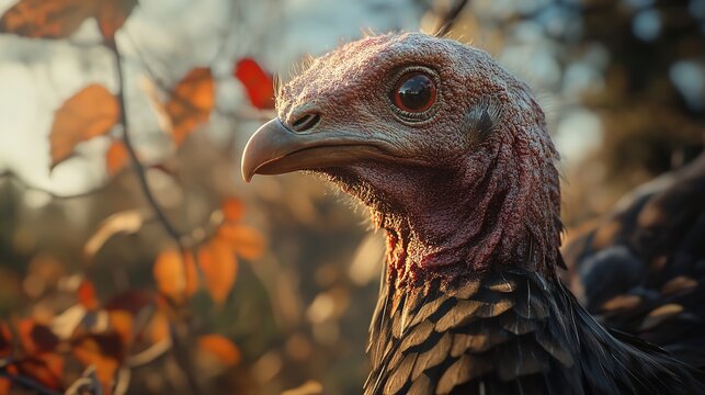 Turkey as thanksgiving holiday celebration element