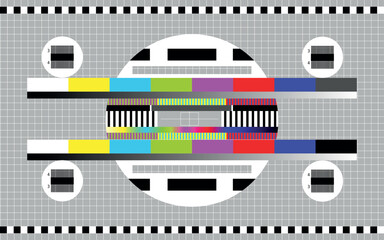 no signal tv screen. old monitor broadcast reception, retro television test static error glitch bar 