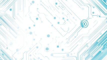 Poster - Abstract circuit board design, futuristic technology background, for a tech company, use