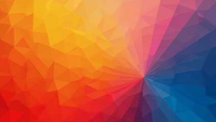 Aufkleber - abstract polygonal background with vibrant colors, featuring a unique pattern and geometric shapes