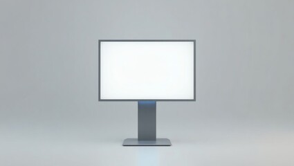 Aufkleber - a blank screen on a modern computer monitor, ready for content. The monitor is sleek and contemporary, with a minimalist design