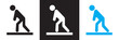 © KD Vector Studio - Tired man icon. Vector for app, UI, web. Vector illustration. isolated on white and black background. EPS 10