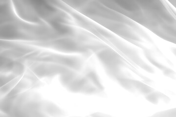 Poster - elegant abstract background with flowing white fabric and subtle light play for sophisticated design