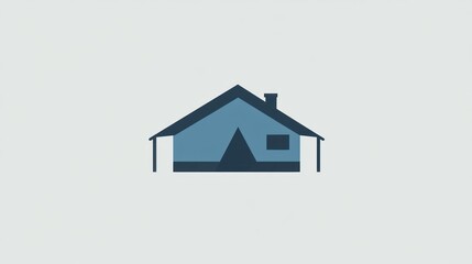 Poster - Simple Illustration of a Tent-like House
