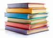 © prapatsorn - Stack of New Books Isolated on White Background - Perfect for Education, Literature, and Reading Concepts