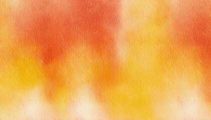 Poster - soft orange and yellow watercolor texture with warm gradient effect for background, invitation, and artistic project