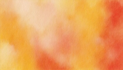 Poster - soft orange and yellow watercolor texture with warm gradient effect for background, invitation, and artistic project