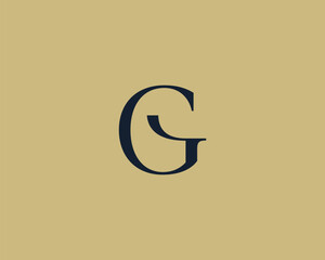 Poster - letter g logo icon design. classic style luxury monogram.