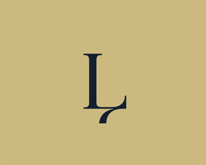 Poster - letter l logo icon design. classic style luxury monogram.