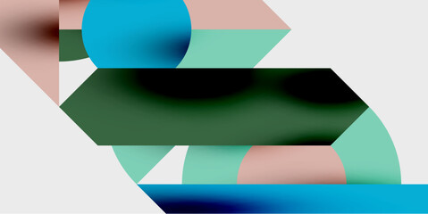 Fototapete - Vibrant abstract background circles with smooth gradients, creating a dynamic and modern design. Ideal for creative, tech, or contemporary-themed projects