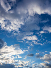 Wall Mural - the sky is blue with a few clouds scattered throughout