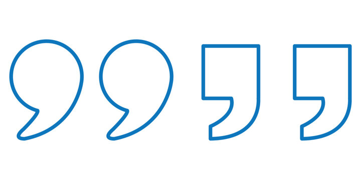 Quote icon vector. Quotation mark sign and symbol
