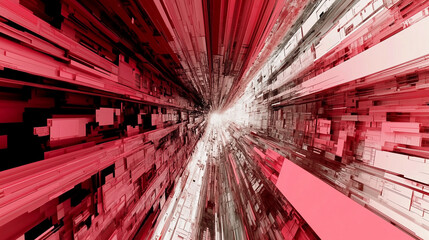 Fototapete - Black Abstract technology Illustration background
