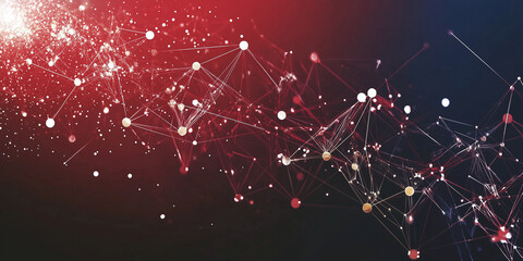 Fototapete - Black Abstract technology Illustration background