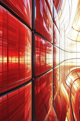 Fototapete - Black Abstract technology Illustration background