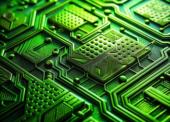 Poster - Futuristic Green Tech Smart Grid: Macro Pattern of Sustainable Energy