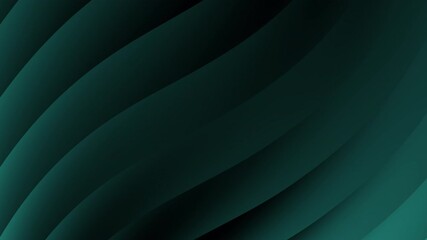 Poster - A smooth, wavy background in shades of dark teal, creating a modern and elegant visual effect..blue green gradient