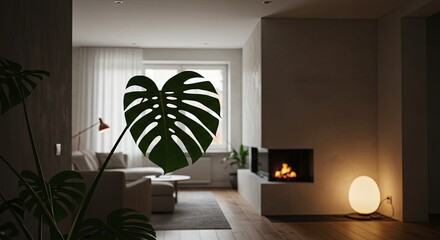 Poster - The room is well lit and has a cozy atmosphere