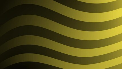 Poster - A series of undulating wavy lines in varying shades of green and yellow, creating a flowing and dynamic abstract pattern.