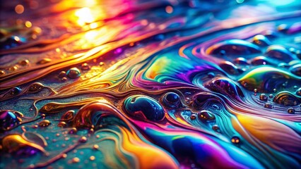 Poster - Elegant Oil Slick Glitter Pattern for App Design Background