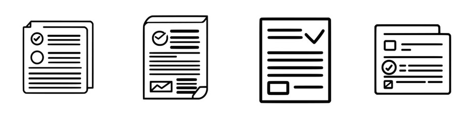 Poster - Various documents showing checkmarks and notes on paperwork for different purposes in a workspace setting