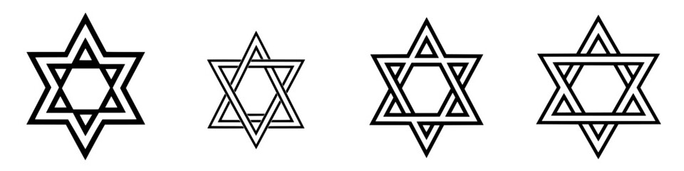 Poster - Various star symbols with intricate designs showcasing geometric patterns and artistry