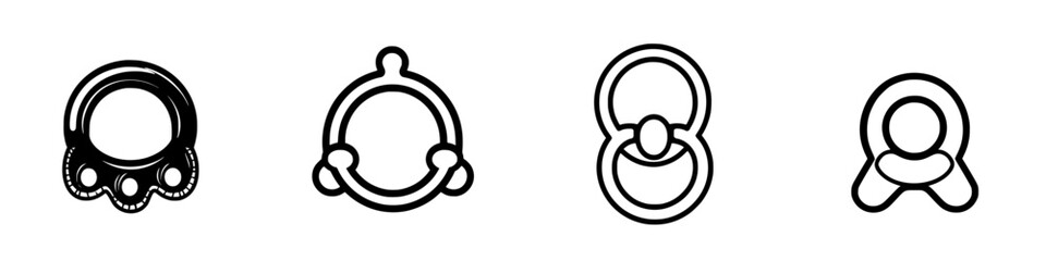 Poster - circular designs representing togetherness and connection in minimalist style