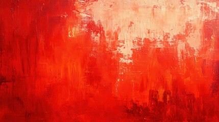 Aufkleber - Abstract red and orange oil painting texture background.