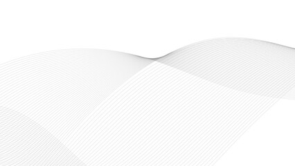 Poster - abstract wave line business background. thin line wavy abstract vector background. curve wave seamle