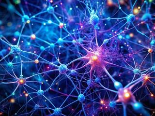 Poster - Abstract Microscopic Neural Network: Mycelium-Like Brain Connections