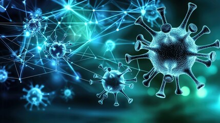 Poster - Scientific Visualization of Virus Cell Structures in Digital Space
