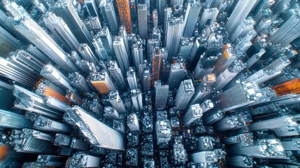 Poster - Futuristic Metropolis with Holographic Data Streams, Aerial Perspective of a Vibrant Cityscape, Intricate Network Connections, Cinematic Lighting, Dynamic Modern Aesthetic