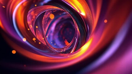 Poster - Mesmerizing abstract fireworks in vibrant colors set against a dark background, High-definition abstract fireworks video 3d render, HDp