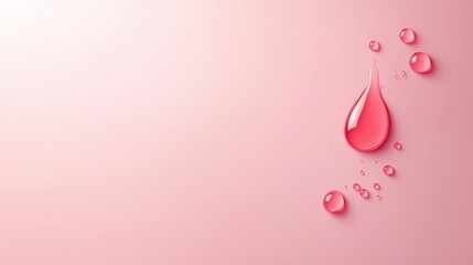 Wall Mural - macro water droplets on vibrant pink, a study of texture, light and abstract beauty in photography
