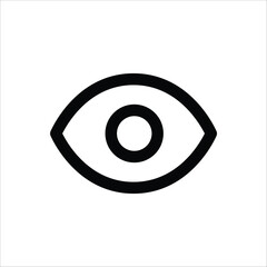 Wall Mural - a simple eye icon, representing visibility or viewing.